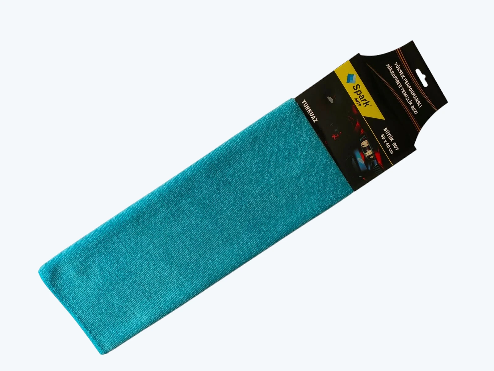 Turkuaz Mikrofiber Genel Temizlik Bezi ambalajlı görseli
