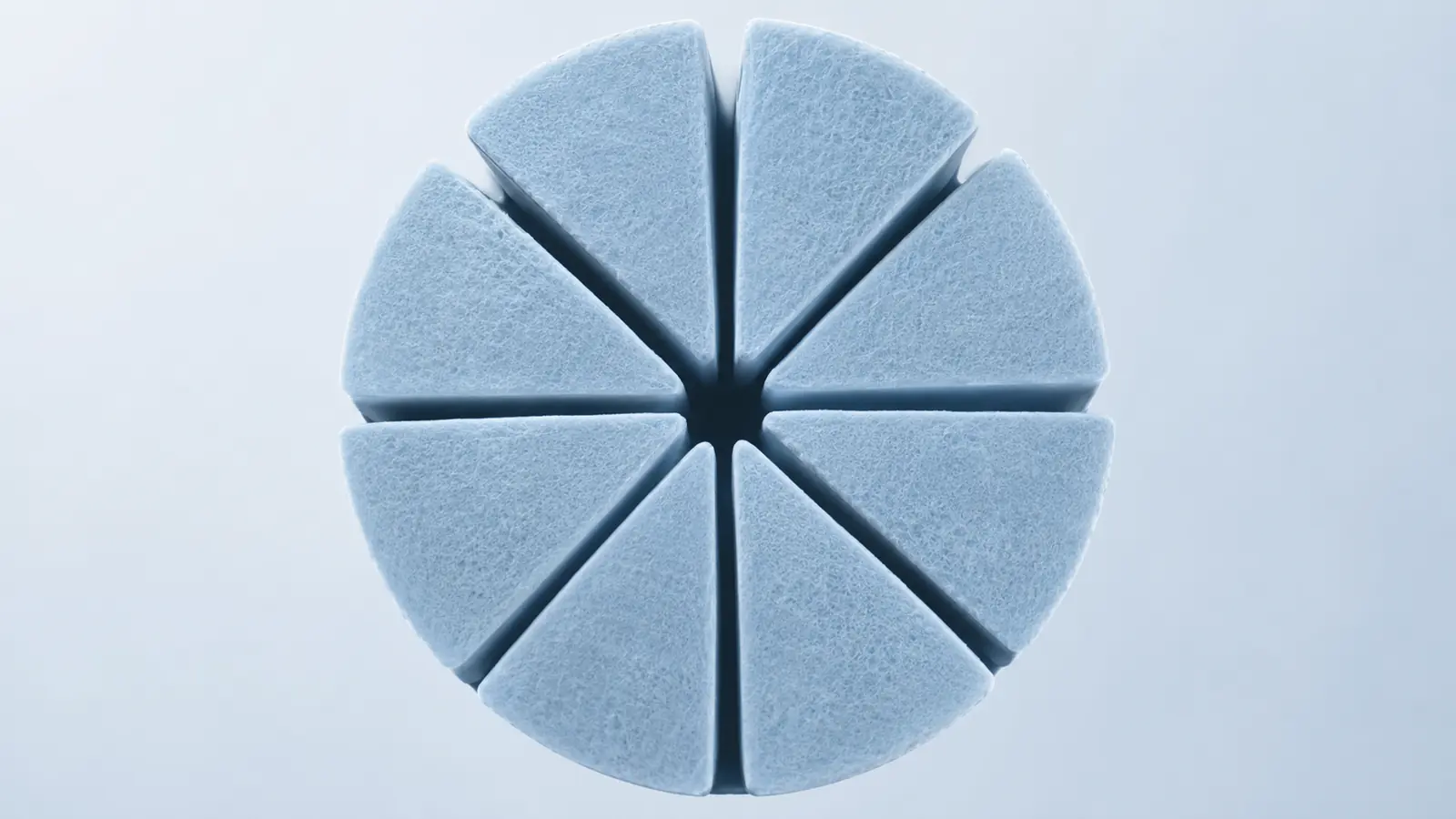 Split Fiber ayrıştırılmış mikrofiber kesiti