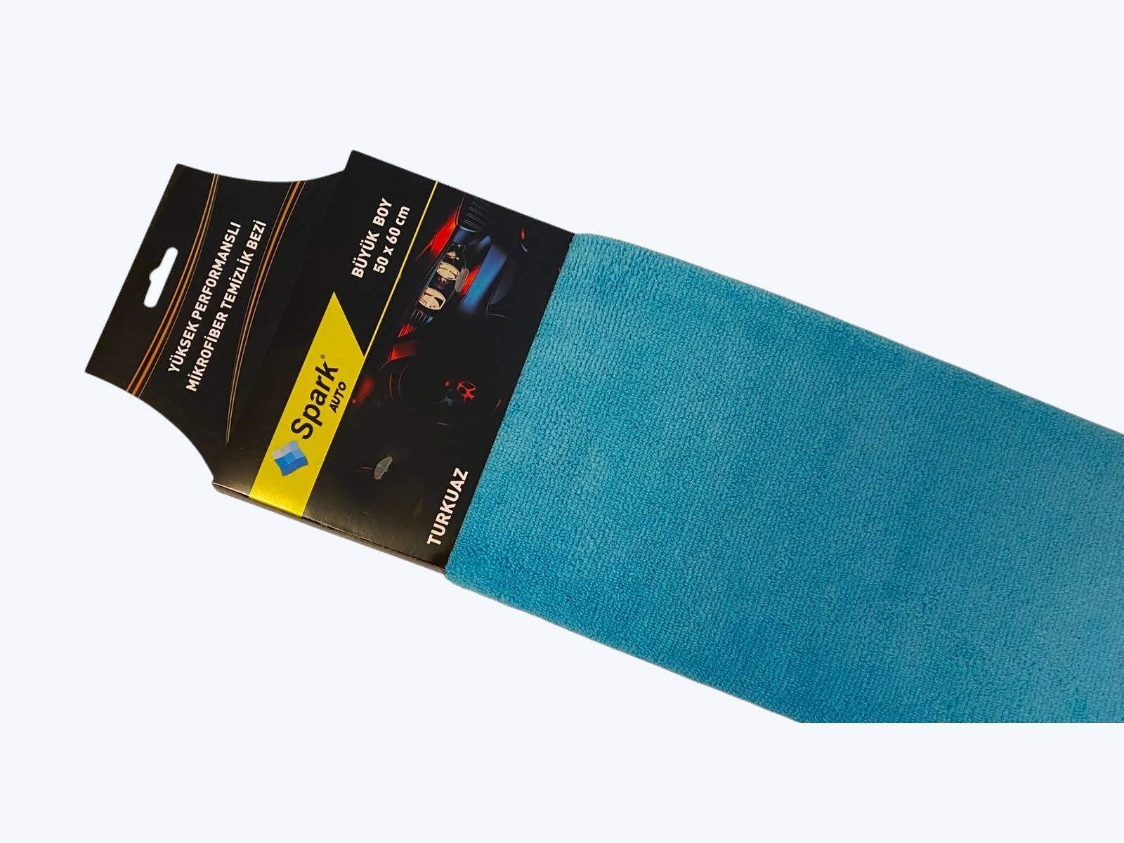 Turkuaz Mikrofiber Genel Temizlik Bezi ambalajlı görseli